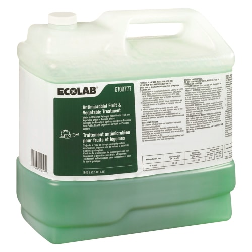 Ecolab® Antimicrobial Fruit and Vegetable Treatment, 9.46 Liter, #6100777